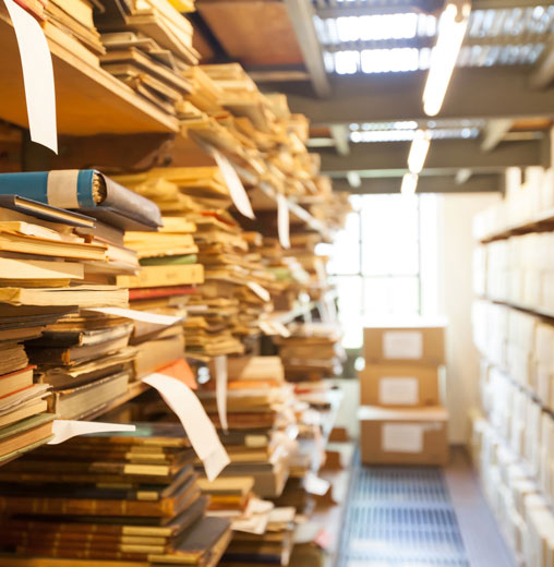 Document archiving storage space