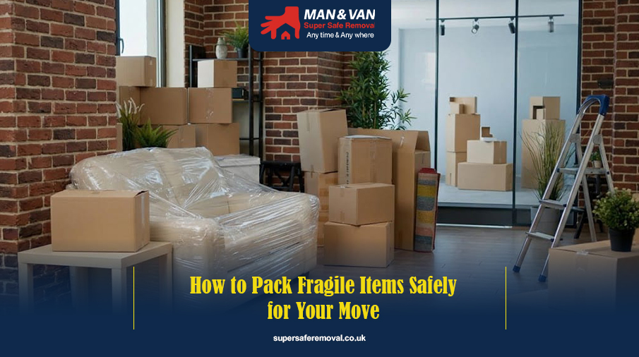 Pack fragile items for moving
